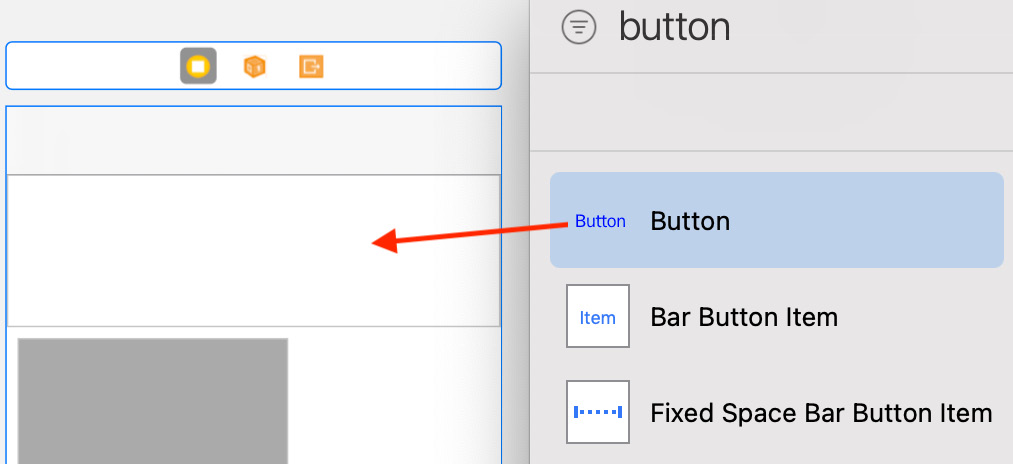 Figure 10.36 – Library with the Button object selected
