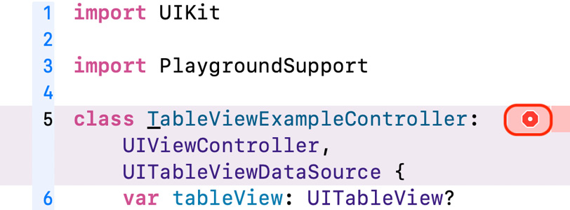 Figure 15.1 – Editor area showing the error icon
