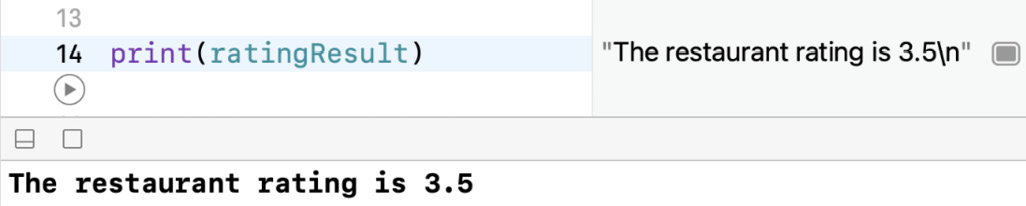 Figure 2.18 – Debug area showing result the of print() instruction
