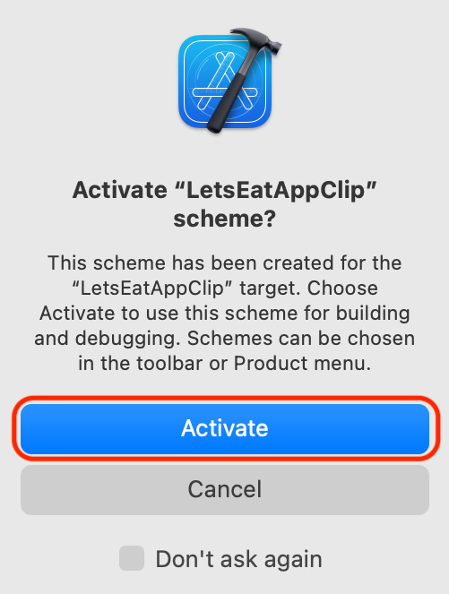 Figure 25.3 – Activate scheme dialog box
