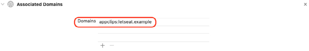 Figure 25.18 – Associated Domains section with the URL added
