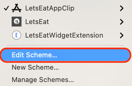 Figure 25.19 – Scheme menu with Edit Scheme… selected
