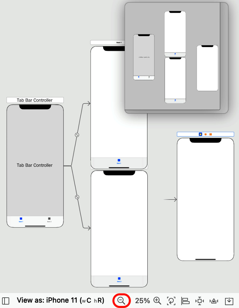 Figure 9.19 – Editor area with the zoom out button shown
