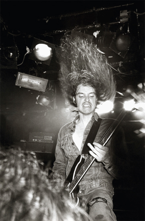 Cliff Burton onstage at the Marquee club, London, March 27, 1984.