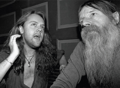 Lars and Torben Ulrich in Copenhagen, Denmark, c.1991.