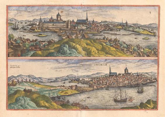 Reproduction d'une vue de Stockholm