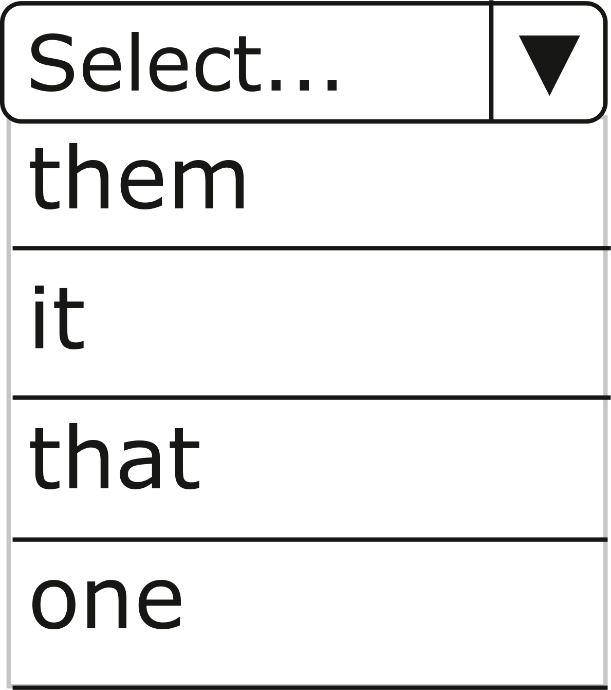 Select…them it that one