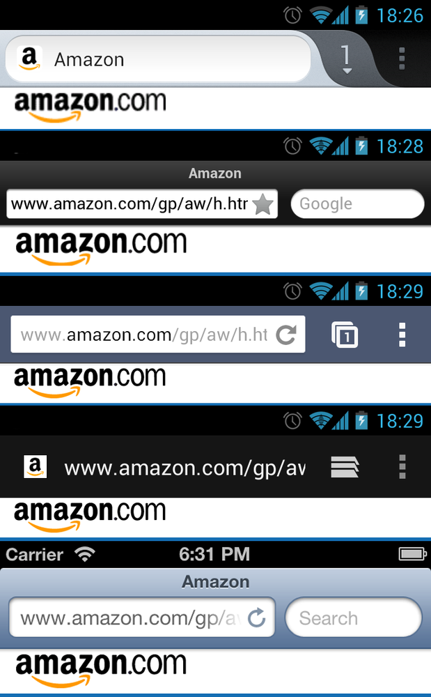 The website icon is rendered on some mobile browsers and ignored on others.