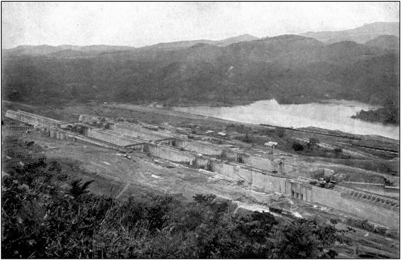 Pedro Miguel Locks, from Hill on East Bank