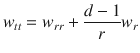 
$${w}_{tt} = {w}_{rr} + \frac{d - 1} {r} {w}_{r}$$
