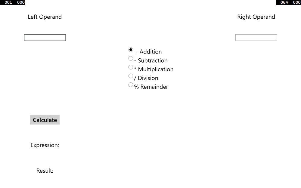 A screenshot of the MathsOperators application running on Windows 8.1.