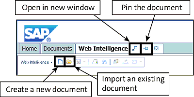 Options Available before Creating or Opening a Document