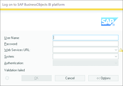 Authentication to the BI Platform from SAP Live Office