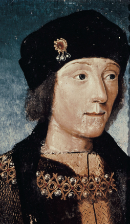 In exile in Brittany and France the young Henry Tudor took on the mantle of the