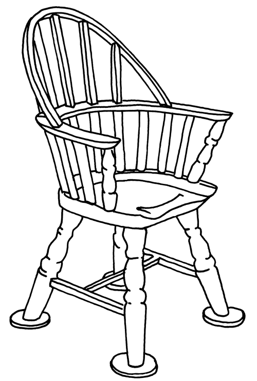 A Windsor chair