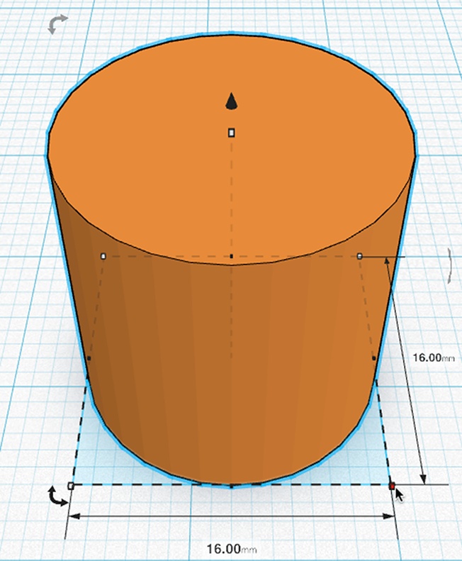 Scaling the cylinder diameter