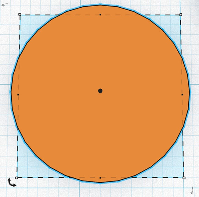 Viewing the cylinder from above