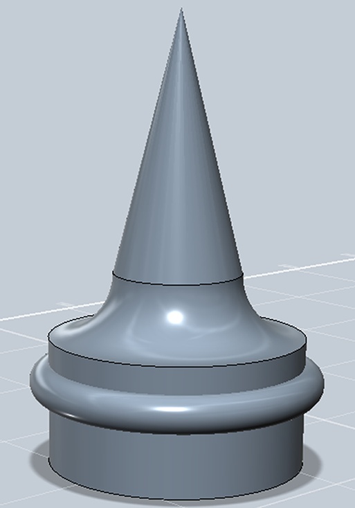 A cone atop the pawn