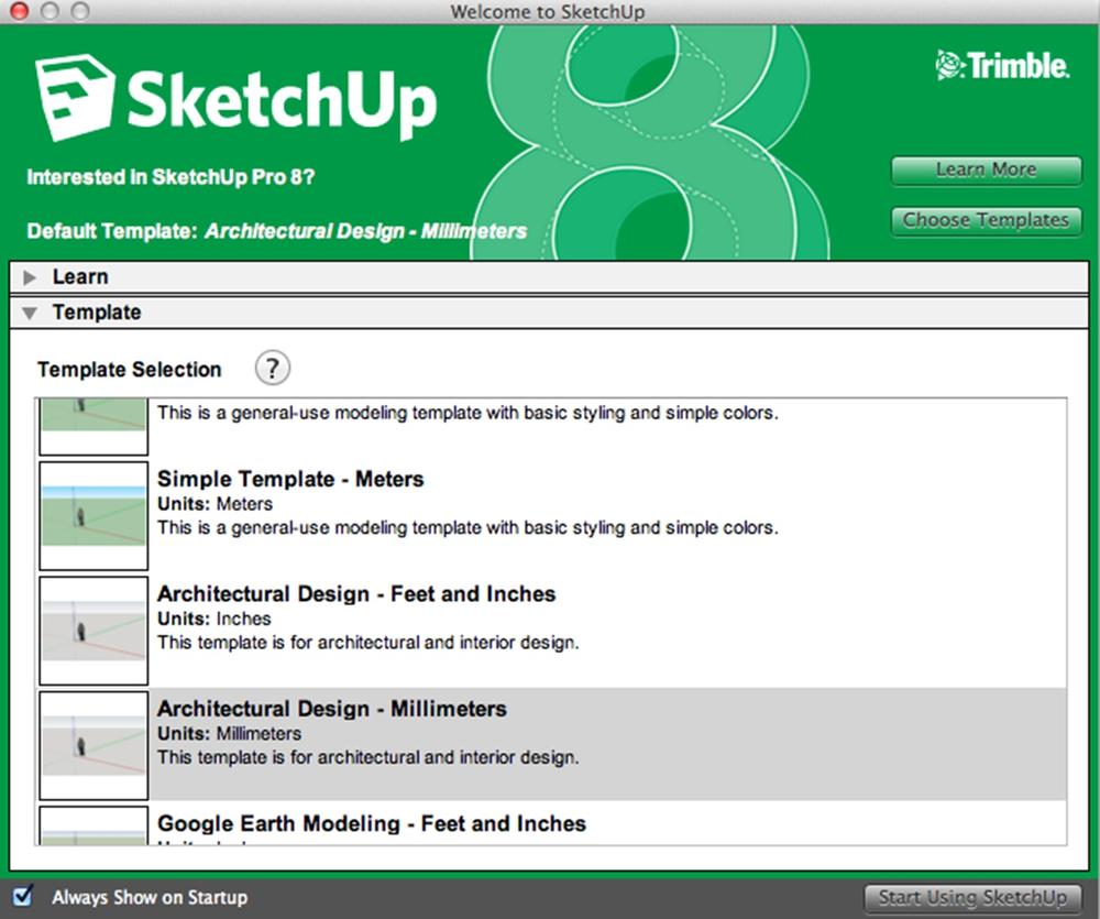 SketchUp Templates