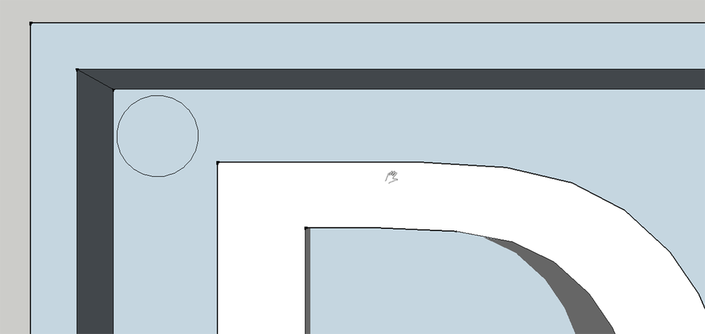 Create 1.6mm diameter circle for hole