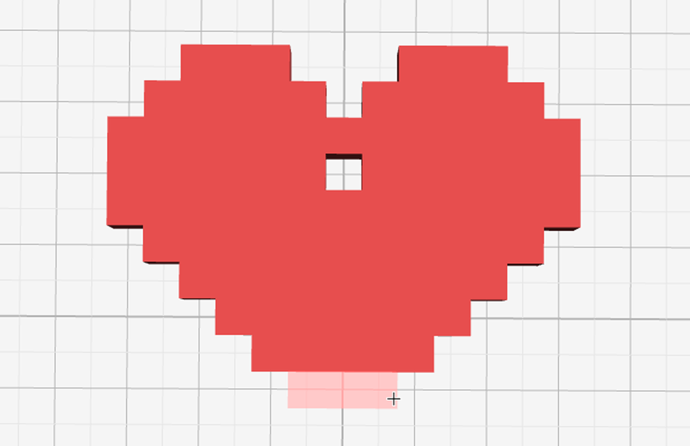 Adding cubes to form the 8 bit heart