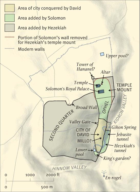 Map 5: Jerusalem in the Time of the Old Testament