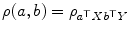 
$$\displaystyle{ \rho (a,b) =\rho _{a^{\top }X\,b^{\top }Y } }$$
