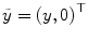 
$$\tilde{y} = \left (y,0\right )^{\top }$$
