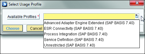 ES Builder: Available Profiles