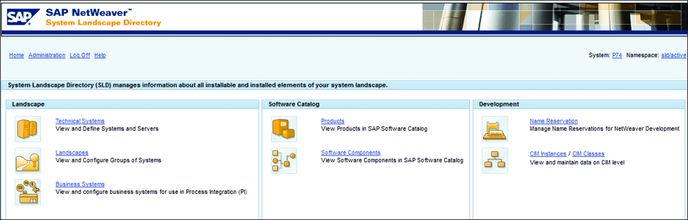 System Landscape Directory