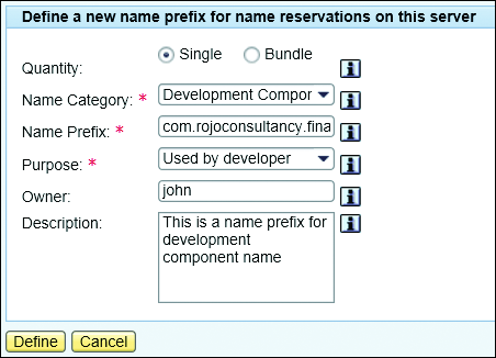 Adding a New Name Prefix in the SLD Name Reservation