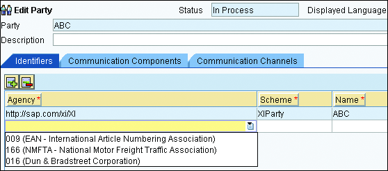 Alternative Identifier Options for a Party in the Integration Directory