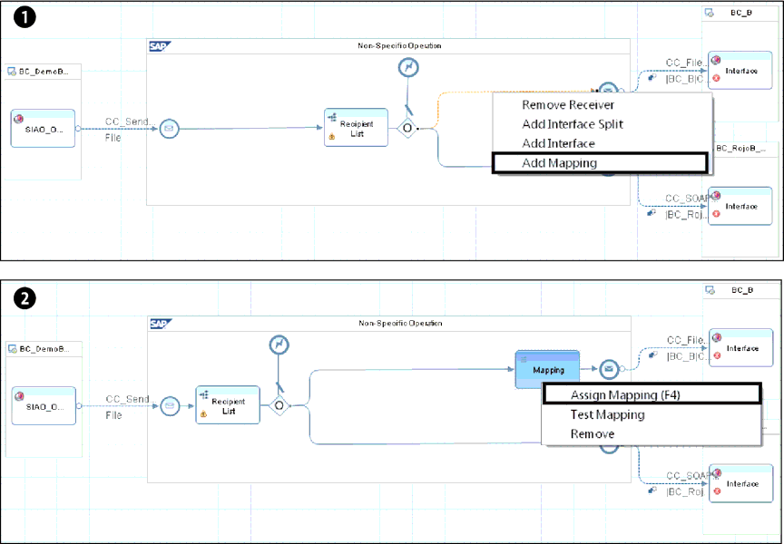 Adding a Mapping to the iFlow