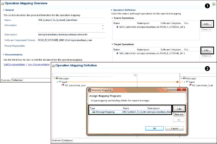 Operation Mapping with Outbound and Inbound Service Interfaces