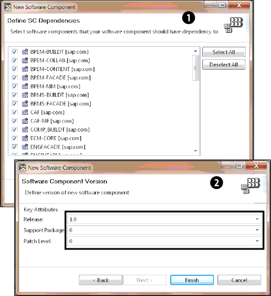 Software Dependencies Selection and Software Component Version Specification