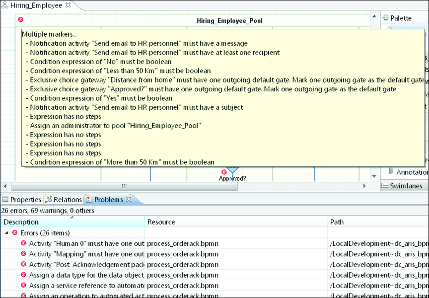 Finding the Details of the Errors for the SAP BPM Process