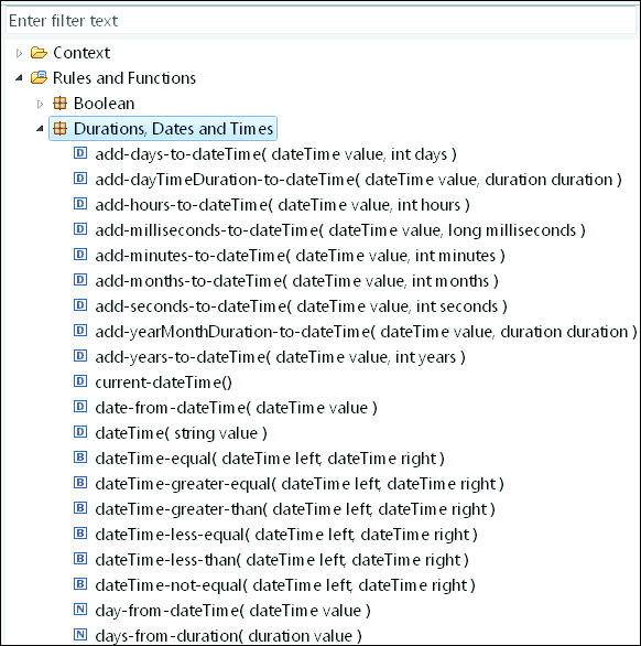 Rules and Functions for Use when Configuring a Timer Event Using an Expression