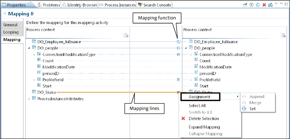 Sample SAP BPM Mapping Using Predefined Functions