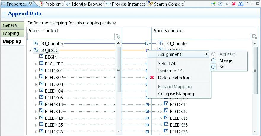 Mapping Data Objects in the Mapping Activity