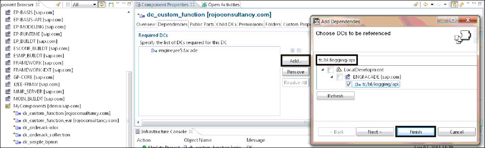 Adding Dependencies to a DC