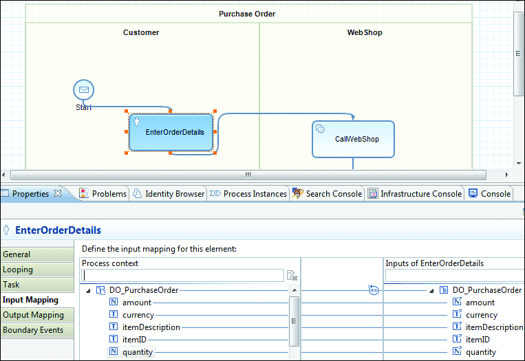 Mapping for Data Input and Output from and to the Web Dynpro UI