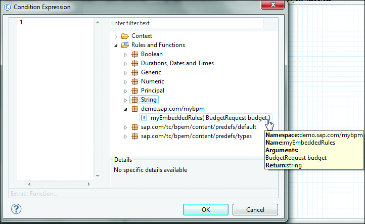 Embedded Rule as Gateway Condition in Process Flow