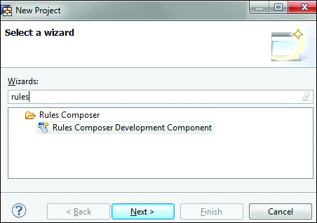 Creating New Rules Composer DC: Wizard 1