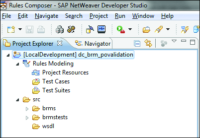 Rules Composer DC in SAP NetWeaver Developer Studio