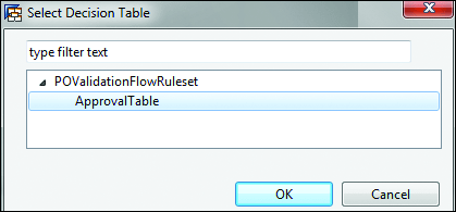 Decision Table Configuration in Rule Flow