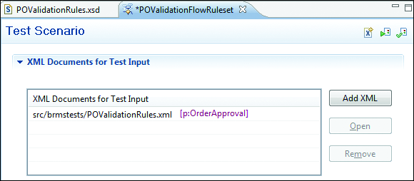 Test Scenario: XML Input for Test Business Rule