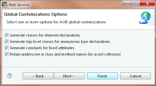 Global Customizations Options