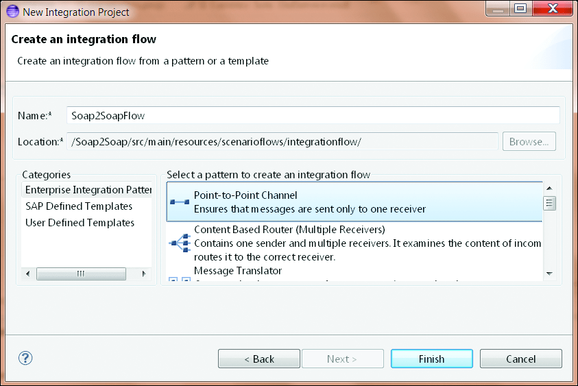 Specifying Details of the iFlow and Its Pattern Template