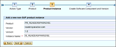 Creating a Product in the SLD